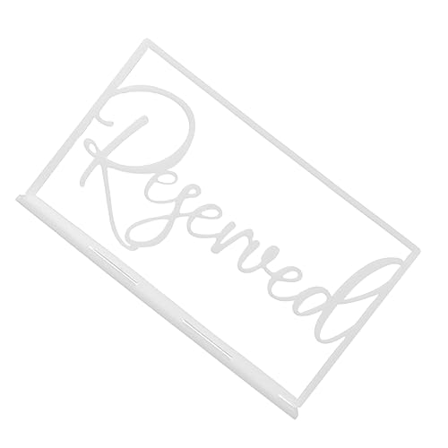 ULTECHNOVO Bar reserviertes Zeichen Brief Ort angepasst Willkommen Tischnummern Hochzeit hochzeitsdeko acrylschild the office schild Tisch reservierte Karte Logo für reservierte Tische Weiß von ULTECHNOVO