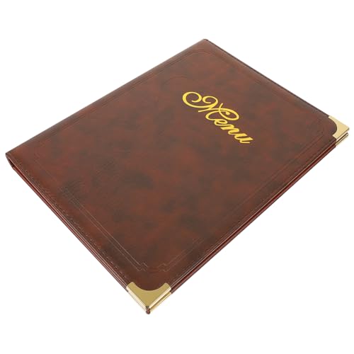 ULTECHNOVO Bestellungen für Essenskarte Restaurant-Bar-Menübuch Ordner mit Essenspreisen eleganter Menühalter Abdeckung Menü-Cover-Halter Restaurantzubehör Leder Coffee ULTECHNOVO Bestellungen für Essenskarte Restaurant-Bar-Menübuch Ordner mit Essenspreisen eleganter Menühalter Abdeckung Menü-Cover-Halter Restaurantzubehör Leder Coffee von ULTECHNOVO