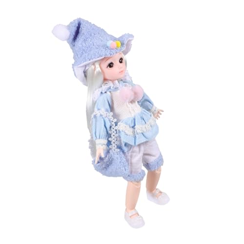 ULTECHNOVO Bjd Puppe mit Kleidung Schuhen und Hut Gelenkdoll für Kreative Spielmöglichkeiten für Mädchen zu Geburtstagen und Feiertagen von ULTECHNOVO