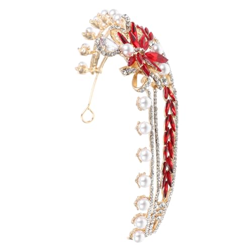 ULTECHNOVO Brautkrone mit Perlen Schleife und Strass für Hochzeiten Abschlussfeiern und Besondere Anlässe Luxuriöse Tiara für Frauen Haaraccessoire mit Funkelnden Details von ULTECHNOVO