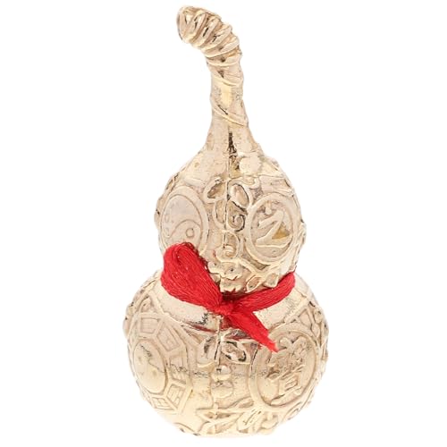 ULTECHNOVO Chinesisches Glücksornament aus Kupfer Hoher Gourd für Frühlingsfest Tischdekoration für Neujahrsfeiern Geeignet für Zuhause und Büro Bringt Festliche von ULTECHNOVO