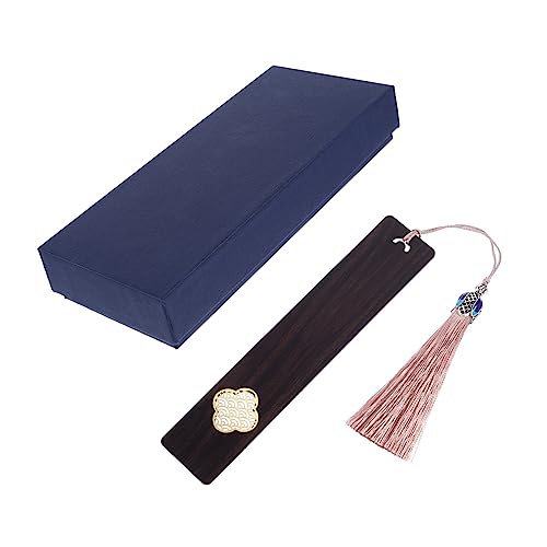 ULTECHNOVO Chinesisches Lesezeichen aus Holz Exquisit und Kreativ für Leser Hochwertige Boxverpackung Hochzeiten und Besondere Anlässe von ULTECHNOVO