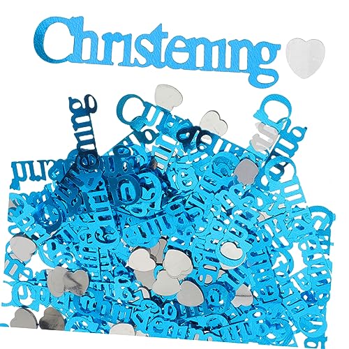 ULTECHNOVO Christening Konfetti Dekorative Tischstreuung für Shower und Tauffeiern Blau und Herzförmig für Feiern und Feste ULTECHNOVO Christening Konfetti Dekorative Tischstreuung für Shower und Tauffeiern Blau und Herzförmig für Feiern und Feste von ULTECHNOVO