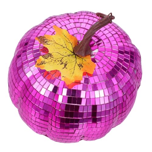 ULTECHNOVO Disco Kürbis Dekofigur aus und Spiegelnde Oberfläche Langlebige Herbst und Halloween Party Dekoration Vielseitiges Wohnaccessoire für Tisch und ULTECHNOVO Disco Kürbis Dekofigur aus und Spiegelnde Oberfläche Langlebige Herbst und Halloween Party Dekoration Vielseitiges Wohnaccessoire für Tisch und von ULTECHNOVO