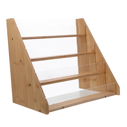 ULTECHNOVO Einzelhandelsdisplay Begrüßungskartenständer Postkartenhalter-ausstellungsständer Postkartenanzeigestand Holzkartenhalter Einzelhandelsausstellungsstand Karte Steht Buchregal Acryl von ULTECHNOVO