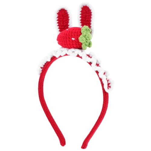 ULTECHNOVO Erdbeer -kaninchen -ohrstirnband Bopper-stirnband Hasenohren Haarband Partyzubehör Cosplay-frauen Osterparty-stirnband Kaninchen-kopfschmuck Kopfbedeckung Stirnband Rot Garn ULTECHNOVO Erdbeer -kaninchen -ohrstirnband Bopper-stirnband Hasenohren Haarband Partyzubehör Cosplay-frauen Osterparty-stirnband Kaninchen-kopfschmuck Kopfbedeckung Stirnband Rot Garn von ULTECHNOVO