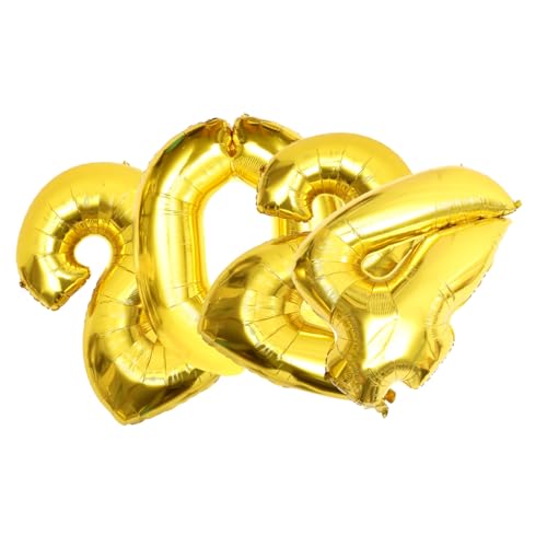 ULTECHNOVO Foil Ballonset für Neujahrsfeiern Große Zahlenballons Dekoration für Partys Geburtstagsfeiern und Feste Vielseitig Einsetzbar Goldballons für Festliche ULTECHNOVO Foil Ballonset für Neujahrsfeiern Große Zahlenballons Dekoration für Partys Geburtstagsfeiern und Feste Vielseitig Einsetzbar Goldballons für Festliche von ULTECHNOVO