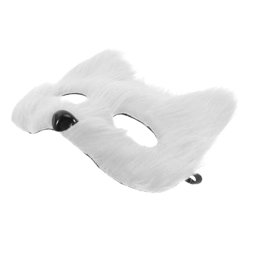 ULTECHNOVO Fuchs Kürbisköpfe Schwarzes Maskenkostüm Weltraumkostüm Partyhüte für verrückter Hut Kürbiskostüm für Erwachsene Kirschhut Elfenmütze Derby-Hut PVC Weiß von ULTECHNOVO