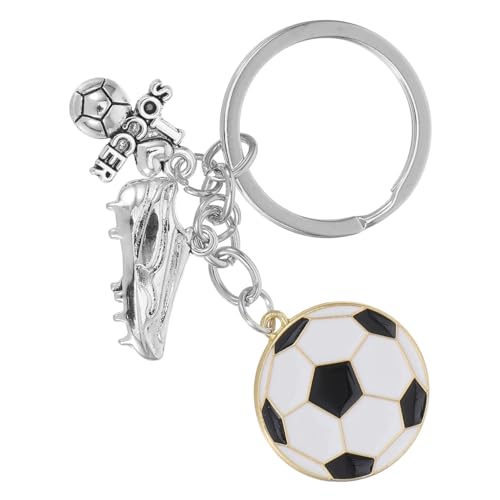 ULTECHNOVO Fußball Schlüsselanhänger fußball accessoires fußball fanartikel Dekorationen für Fußballpartys Fußball-Partygeschenke Zinklegierung Weiß ULTECHNOVO Fußball Schlüsselanhänger fußball accessoires fußball fanartikel Dekorationen für Fußballpartys Fußball-Partygeschenke Zinklegierung Weiß von ULTECHNOVO