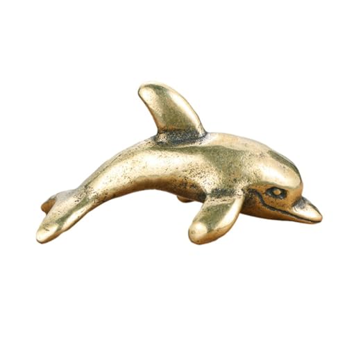 ULTECHNOVO Goldene Delfin Figurine Retro Design Ornament Messing Tischdeko für Heimdekoration Vivid Dolphin Statue für Wohnzimmer und Schlafzimmer Einzigartiges für Freunde und Familie ULTECHNOVO Goldene Delfin Figurine Retro Design Ornament Messing Tischdeko für Heimdekoration Vivid Dolphin Statue für Wohnzimmer und Schlafzimmer Einzigartiges für Freunde und Familie von ULTECHNOVO