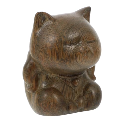 ULTECHNOVO Grüne Sandelholz Holzfigur Katze Kreative Geschnitzte Tierdekoration Schreibtischdekoration für Katzenliebhaber und Wohnzimmer ULTECHNOVO Grüne Sandelholz Holzfigur Katze Kreative Geschnitzte Tierdekoration Schreibtischdekoration für Katzenliebhaber und Wohnzimmer von ULTECHNOVO