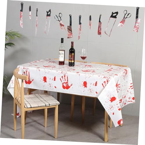 ULTECHNOVO Halloween Dekoration Set mit Blutigen Handabdrücken Teiliges PVC Girlanden und Tischdecken Set mit Blutigen Fensterstickern Elastisch Langlebig Wiederverwendbar Gruselige Party ULTECHNOVO Halloween Dekoration Set mit Blutigen Handabdrücken Teiliges PVC Girlanden und Tischdecken Set mit Blutigen Fensterstickern Elastisch Langlebig Wiederverwendbar Gruselige Party von ULTECHNOVO