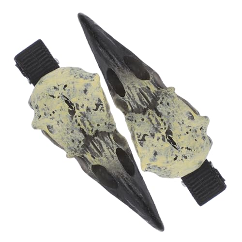ULTECHNOVO Halloween Haarclip Harz Krähen Schädel Haarklammer Gothic Horror Haarspange Party Dekoration für Damen Cosplay Haarschmuck Langlebig und Vielseitig von ULTECHNOVO