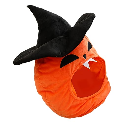 ULTECHNOVO Halloween Kürbis Plüsch Kopfputz Partykostüm Hut für Familie und Freunde Weicher Bruchfester Partyhut mit Hexen als Fotorequisite für Festliche Halloween Feiern ULTECHNOVO Halloween Kürbis Plüsch Kopfputz Partykostüm Hut für Familie und Freunde Weicher Bruchfester Partyhut mit Hexen als Fotorequisite für Festliche Halloween Feiern von ULTECHNOVO