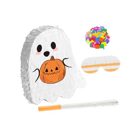 ULTECHNOVO Halloween Pinata mit Hängendem Geisterdesign Farbenfrohes Party Deko Highlight Robustes für Süßigkeitenaufbewahrung Vielseitig für Innen und Außenfeiern Geeignet ULTECHNOVO Halloween Pinata mit Hängendem Geisterdesign Farbenfrohes Party Deko Highlight Robustes für Süßigkeitenaufbewahrung Vielseitig für Innen und Außenfeiern Geeignet von ULTECHNOVO