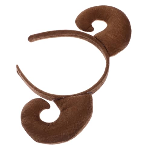 ULTECHNOVO Halloween Schaf Horn Haarreif Stirnband Tierisches Cosplay Zubehör für Erwachsene Frauen und Männer Langlebig Formstabil für Halloween Party und Kostümfest von ULTECHNOVO