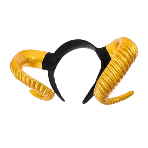 ULTECHNOVO Halloween Schafhorn Haarband Stylisches Kostüm Accessoire für Cosplay und Partys für Geburtstagsfeiern und Festliche Anlässe Leicht und Bequem für DIY Projekte Einzigartige ULTECHNOVO Halloween Schafhorn Haarband Stylisches Kostüm Accessoire für Cosplay und Partys für Geburtstagsfeiern und Festliche Anlässe Leicht und Bequem für DIY Projekte Einzigartige von ULTECHNOVO