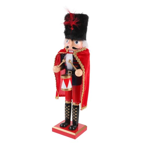 ULTECHNOVO Handbemalte Holzfigur Nutcracker Soldat mit Umhang Blau Bunte Weihnachtsdeko für Tisch und Party Langlebige Holzverarbeitung Dekoratives Festtagsornament ULTECHNOVO Handbemalte Holzfigur Nutcracker Soldat mit Umhang Blau Bunte Weihnachtsdeko für Tisch und Party Langlebige Holzverarbeitung Dekoratives Festtagsornament von ULTECHNOVO