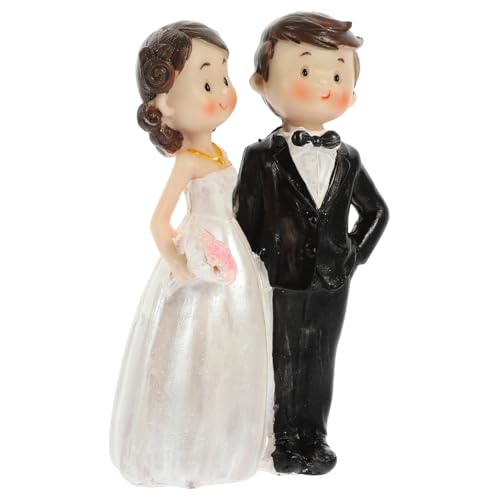 ULTECHNOVO Hochzeitsdekor Paarpuppe aus Harz Hochzeitstorte Figur für Brautpaar Langlebige Tischdekoration für Hochzeiten Valentinstag Jubiläen ULTECHNOVO Hochzeitsdekor Paarpuppe aus Harz Hochzeitstorte Figur für Brautpaar Langlebige Tischdekoration für Hochzeiten Valentinstag Jubiläen von ULTECHNOVO