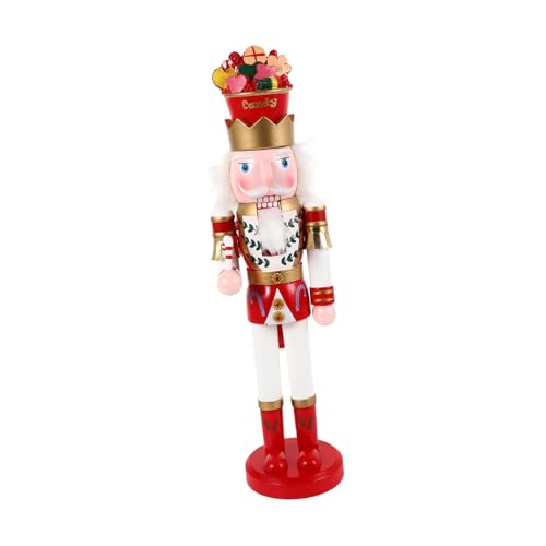 ULTECHNOVO Holz Nussknackerkönig Weihnachtsdekoration Klassische Handgefertigte Holzfigur für Tisch Regal Schreibtisch Rustikaler Desktop Nutcracker für Festliche Weihnachtsdeko ULTECHNOVO Holz Nussknackerkönig Weihnachtsdekoration Klassische Handgefertigte Holzfigur für Tisch Regal Schreibtisch Rustikaler Desktop Nutcracker für Festliche Weihnachtsdeko von ULTECHNOVO
