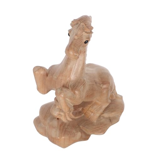 ULTECHNOVO Holz Pferd Statue Feng Shui Chinesisches Tierkreiszeichen Neujahr Deko Handgeschnitzte Holzfigur Dekoratives Tiermodell für Büro Schreibtisch ULTECHNOVO Holz Pferd Statue Feng Shui Chinesisches Tierkreiszeichen Neujahr Deko Handgeschnitzte Holzfigur Dekoratives Tiermodell für Büro Schreibtisch von ULTECHNOVO