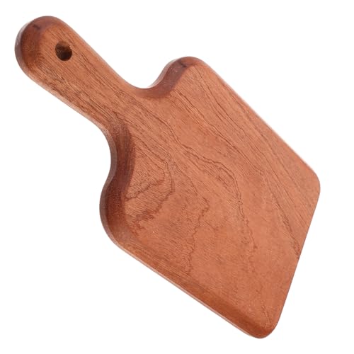 ULTECHNOVO Holz Schneidebrett mit Griff und Aufhängeloch Robustes Küchenbrett aus Massivem Holz Rutschfest Platzsparend für Obst und Gemüse Langlebig für Hausgebrauch von ULTECHNOVO