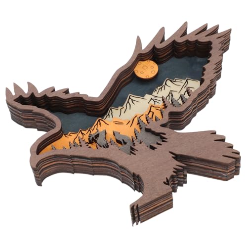 ULTECHNOVO Holz Statue Lifelike Eagle Modelling Adornment für Tischdekoration Holzfigur für Wohn und Geschäftsräume Langlebig und für Feiertage und Partys ULTECHNOVO Holz Statue Lifelike Eagle Modelling Adornment für Tischdekoration Holzfigur für Wohn und Geschäftsräume Langlebig und für Feiertage und Partys von ULTECHNOVO