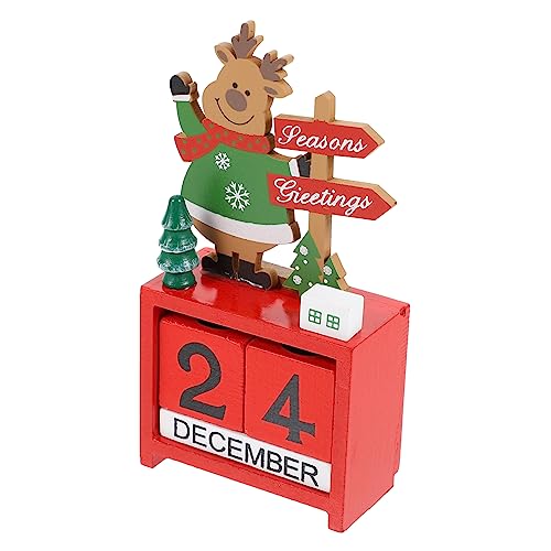 ULTECHNOVO Holz Weihnachtskalender Tischdeko Wiederverwendbar ohne Jahreszahl Handgefertigt mit Niedlichem Rentier Weihnachtsmotiv Romantisches für Weihnachten Neujahr Festliche Zuhause ULTECHNOVO Holz Weihnachtskalender Tischdeko Wiederverwendbar ohne Jahreszahl Handgefertigt mit Niedlichem Rentier Weihnachtsmotiv Romantisches für Weihnachten Neujahr Festliche Zuhause von ULTECHNOVO