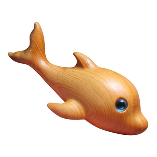 ULTECHNOVO Holzdelphin Statue Miniaturfigur Tischdekoration Handgefertigte Holzskulptur für Wohnzimmer Büro und Teezimmer Kreative und Langlebige Meerestierfigur ULTECHNOVO Holzdelphin Statue Miniaturfigur Tischdekoration Handgefertigte Holzskulptur für Wohnzimmer Büro und Teezimmer Kreative und Langlebige Meerestierfigur von ULTECHNOVO