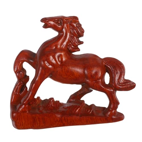 ULTECHNOVO Holzfigur Feng Shui Pferd Statue Chinesisches Tierkreiszeichen Dekoration Holzskulptur für Zuhause Büro Regal Tisch Symbol für Vitalität Ambition ULTECHNOVO Holzfigur Feng Shui Pferd Statue Chinesisches Tierkreiszeichen Dekoration Holzskulptur für Zuhause Büro Regal Tisch Symbol für Vitalität Ambition von ULTECHNOVO