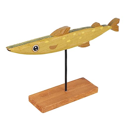 ULTECHNOVO Holzfigur Fisch Deko aus Holz Farbenfrohes Kinderzimmer Ornament Robustes Holzhandwerk Glatte Oberfläche Kreative Cartoon Dekoration für Wohn und Schreibtischgestaltung ULTECHNOVO Holzfigur Fisch Deko aus Holz Farbenfrohes Kinderzimmer Ornament Robustes Holzhandwerk Glatte Oberfläche Kreative Cartoon Dekoration für Wohn und Schreibtischgestaltung von ULTECHNOVO