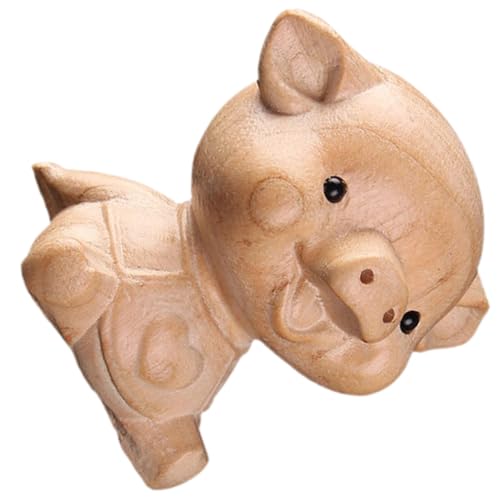 ULTECHNOVO Holzfigur Schwein Handgefertigte Dekofigur aus Pappelholz Süßes für Wohn und Büroschmuck Kreative Gartendeko Perfektes für Freunde ULTECHNOVO Holzfigur Schwein Handgefertigte Dekofigur aus Pappelholz Süßes für Wohn und Büroschmuck Kreative Gartendeko Perfektes für Freunde von ULTECHNOVO