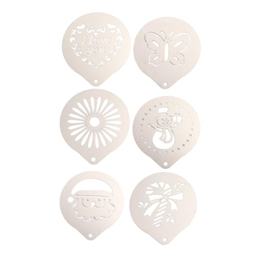 ULTECHNOVO Kaffeestempel aus Teiliges Stencil für Latte Art Vorlagen für Cappuccino und Milchdekoration Leicht zu Reinigen und Anzuwenden ULTECHNOVO Kaffeestempel aus Teiliges Stencil für Latte Art Vorlagen für Cappuccino und Milchdekoration Leicht zu Reinigen und Anzuwenden von ULTECHNOVO