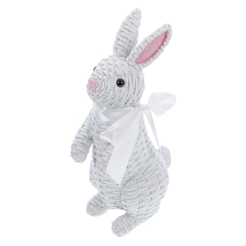 ULTECHNOVO Kaninchen-Ornament aus Rattanimitat Aber frühlingsdeko für zu Hause Hasengartenstatuen Ostern-Rattan Süße Hasen-Tischdekoration Kaninchen- Osterhasen Tischdekoration Harz Weiß ULTECHNOVO Kaninchen-Ornament aus Rattanimitat Aber frühlingsdeko für zu Hause Hasengartenstatuen Ostern-Rattan Süße Hasen-Tischdekoration Kaninchen- Osterhasen Tischdekoration Harz Weiß von ULTECHNOVO