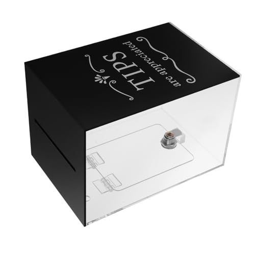 ULTECHNOVO Kasten Trinkgeldbox Geldbank Trinkgeldgläser Für Das Restaurant Tombolaglas Trinkgeldgläser Für Barkeeper Vorschlagsboxen Geld Trinkgeld Glas Geldglas Black Acryl ULTECHNOVO Kasten Trinkgeldbox Geldbank Trinkgeldgläser Für Das Restaurant Tombolaglas Trinkgeldgläser Für Barkeeper Vorschlagsboxen Geld Trinkgeld Glas Geldglas Black Acryl von ULTECHNOVO