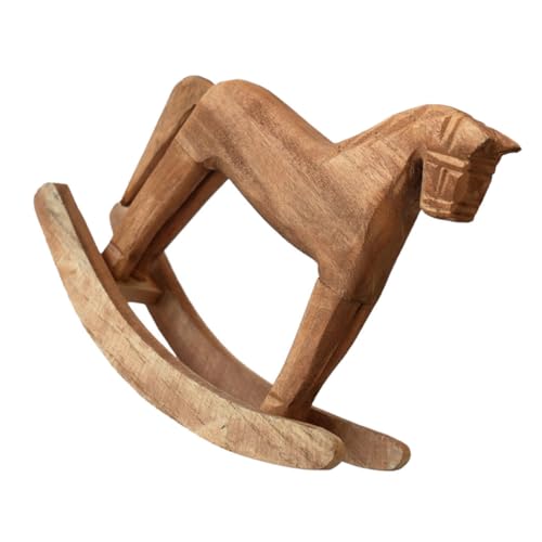 ULTECHNOVO Kiefernholz -Schaukelpferd klein Reiter Mädchen Spielzeugpferde elegant Party Holzpferd Holzhandwerk Bastelfigur aus Holz Wohnkultur Tischdekoration hölzern Beige ULTECHNOVO Kiefernholz -Schaukelpferd klein Reiter Mädchen Spielzeugpferde elegant Party Holzpferd Holzhandwerk Bastelfigur aus Holz Wohnkultur Tischdekoration hölzern Beige von ULTECHNOVO