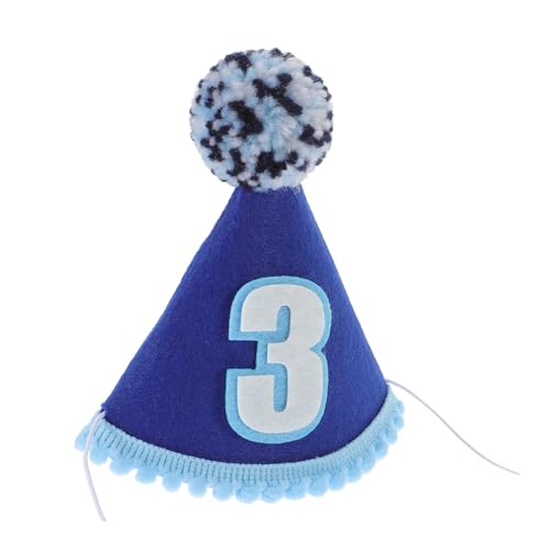 ULTECHNOVO Kindergeburtstag Partyhut Blau Jahre Geburtstagskappe Weiches Material Komfortabel Sicher Für Mädchen Jungen Festliche Kopfbedeckung ULTECHNOVO Kindergeburtstag Partyhut Blau Jahre Geburtstagskappe Weiches Material Komfortabel Sicher Für Mädchen Jungen Festliche Kopfbedeckung von ULTECHNOVO