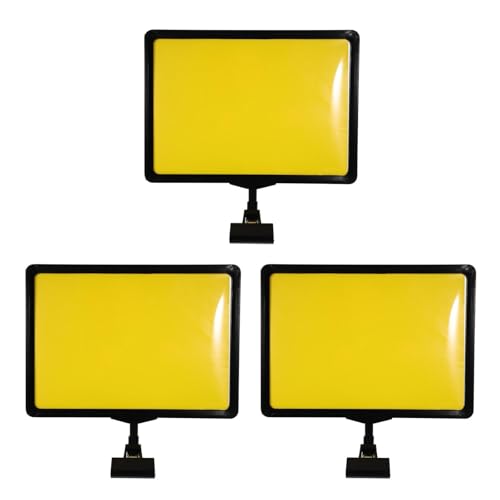 ULTECHNOVO Klemme 3-Teiliges Display Verstellbare Werbetafel Einkaufszentrum Preisclip Gelbes Schild Kopfclips Ständer Supermarkt Einzelhandel Zoll Doppeltes Kunststoffbüro Große Clips ULTECHNOVO Klemme 3-Teiliges Display Verstellbare Werbetafel Einkaufszentrum Preisclip Gelbes Schild Kopfclips Ständer Supermarkt Einzelhandel Zoll Doppeltes Kunststoffbüro Große Clips von ULTECHNOVO