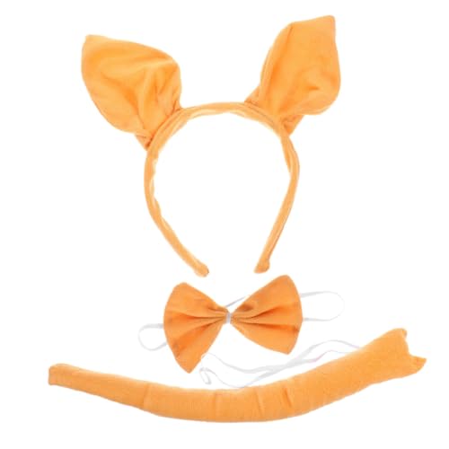 ULTECHNOVO Kostüm mit Verstellbarem Haarreif Niedlichen Ohren Schleife und Langlebiges Tierkostüm Zubehör für Karneval Halloween und Erwachsene von ULTECHNOVO