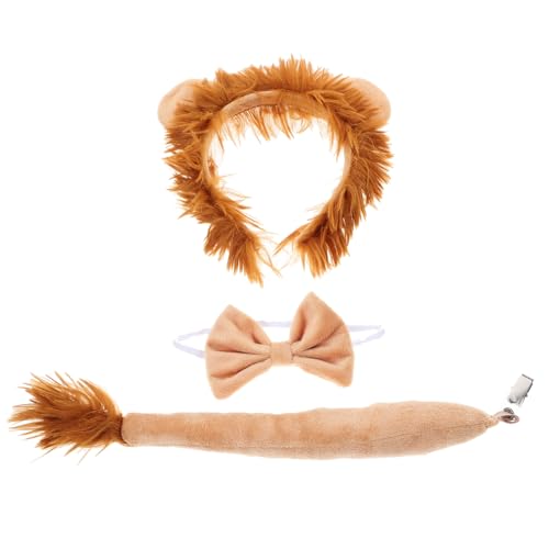 ULTECHNOVO Kostümset Teilig mit Fliege Verstellbarem Haarreif und Abnehmbarer für Tier Cosplay Karneval Halloween und Verkleidungsspiele von ULTECHNOVO