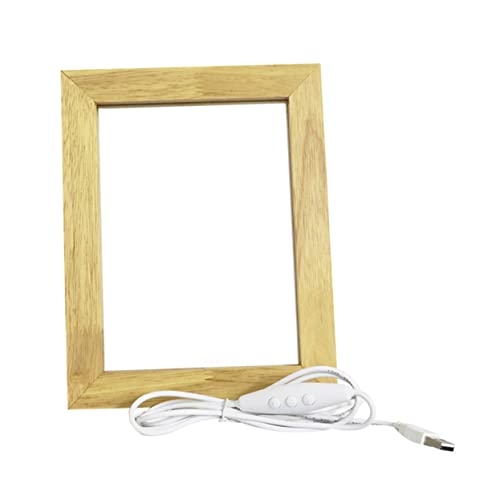 ULTECHNOVO LED Holz Bilderrahmen mit Nachtlicht Luminous Photo Frame für Kreative Dekoration Warmweißes Licht für Schlafzimmer und Stilvolle Wohnräume ULTECHNOVO LED Holz Bilderrahmen mit Nachtlicht Luminous Photo Frame für Kreative Dekoration Warmweißes Licht für Schlafzimmer und Stilvolle Wohnräume von ULTECHNOVO