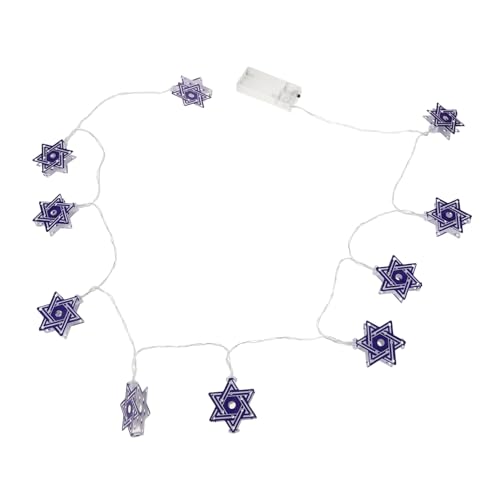 ULTECHNOVO LED Lichterkette Davidstern für Chanukka und Weiß Jüdische Festtagsbeleuchtung für Innen und Außenbereich mit Lampen und Batteriekasten ULTECHNOVO LED Lichterkette Davidstern für Chanukka und Weiß Jüdische Festtagsbeleuchtung für Innen und Außenbereich mit Lampen und Batteriekasten von ULTECHNOVO