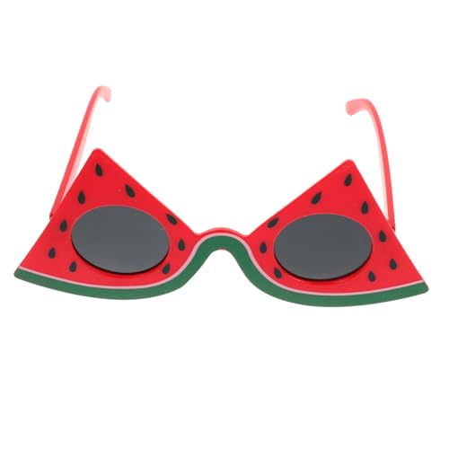 ULTECHNOVO Lustige Wassermelonen Sonnenbrille für Erwachsene Langlebige Hawaii Partybrille Bequeme Bunte Strand und Poolparty Accessoires Tropisches Fruchtkostüm Zubehör von ULTECHNOVO