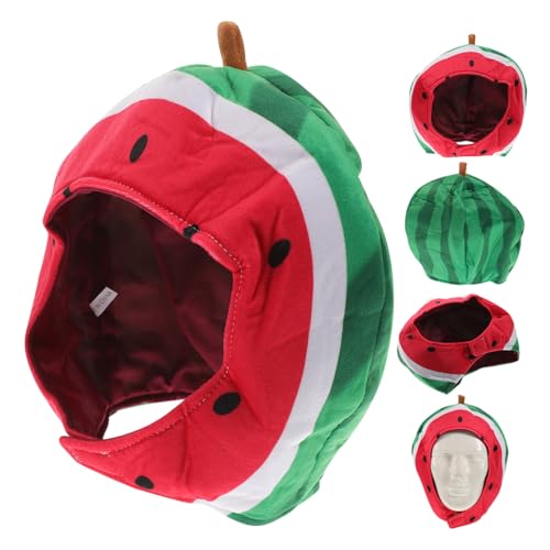 ULTECHNOVO Lustiger Wassermelonen-kostümhut aus Baumwolle und Plüsch Karneval Party Kopfbedeckung für Frauen für Maskeraden Musikfestivals und Tanzaufführungen ULTECHNOVO Lustiger Wassermelonen-kostümhut aus Baumwolle und Plüsch Karneval Party Kopfbedeckung für Frauen für Maskeraden Musikfestivals und Tanzaufführungen von ULTECHNOVO