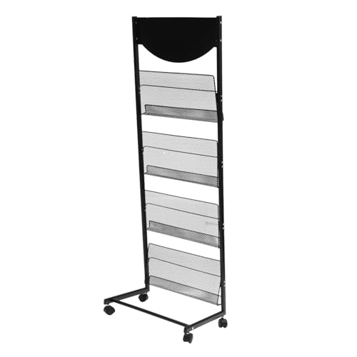 ULTECHNOVO Magazine Holder mit Stabiler Zeitungsständer aus Robustem Material für Ausstellungen und Lobbys für Broschüren und Kataloge Design zur Staubreduzierung von ULTECHNOVO