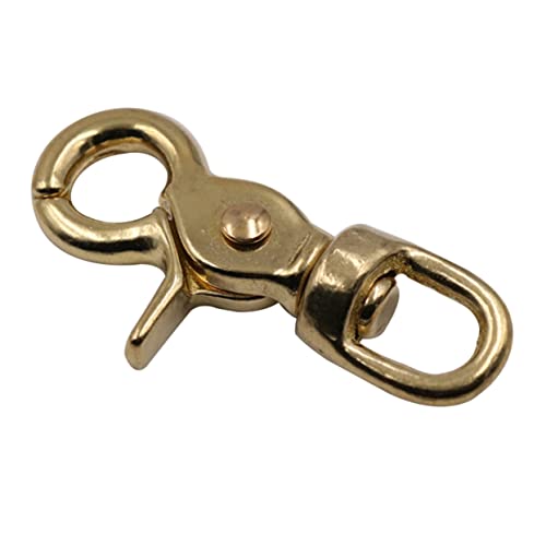 ULTECHNOVO Messing Karabinerhaken Oval Drehbar Rostfreier Schlüsselanhänger Verschluss Sicherer Federverschluss für Lederbänder Taschenriemen Gurtband und Bastelprojekte ULTECHNOVO Messing Karabinerhaken Oval Drehbar Rostfreier Schlüsselanhänger Verschluss Sicherer Federverschluss für Lederbänder Taschenriemen Gurtband und Bastelprojekte von ULTECHNOVO