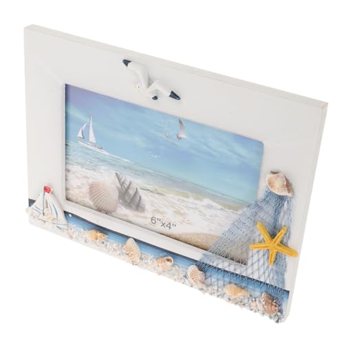 ULTECHNOVO Nautischer Holz Bilderrahmen Mediterraner Fotorahmen für Tischdekoration für Strandpartys und Wohnkultur und für Persönliche Erinnerungen ULTECHNOVO Nautischer Holz Bilderrahmen Mediterraner Fotorahmen für Tischdekoration für Strandpartys und Wohnkultur und für Persönliche Erinnerungen von ULTECHNOVO