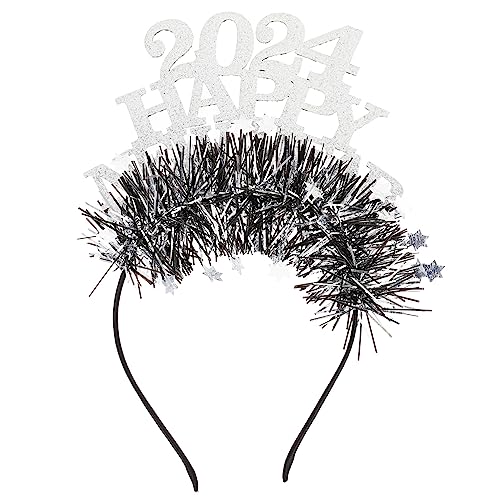 ULTECHNOVO Neujahrs Haarreif Silber Glitzerndes Kreatives Stirnband Party Kopfschmuck Für Feierlichkeiten Festliche Haarschmuck Accessoire ULTECHNOVO Neujahrs Haarreif Silber Glitzerndes Kreatives Stirnband Party Kopfschmuck Für Feierlichkeiten Festliche Haarschmuck Accessoire von ULTECHNOVO