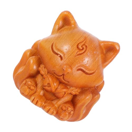 ULTECHNOVO Neunschwänzige Fuchsstatue Aus Holz Fox -Statue Geschnitztes Holztier Dekorative Statue Tierornamente Aus Holzschnitzerei Skulptur Holztierfigur Holzfigur Dekoration Thuja Braun ULTECHNOVO Neunschwänzige Fuchsstatue Aus Holz Fox -Statue Geschnitztes Holztier Dekorative Statue Tierornamente Aus Holzschnitzerei Skulptur Holztierfigur Holzfigur Dekoration Thuja Braun von ULTECHNOVO