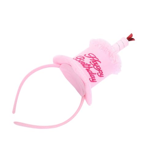 ULTECHNOVO Niedliches Rosa Geburtstags Party Haarband Kuchenform Leichtes Kopfschmuck für Feier Komfortabel Verstellbar für Fotos und Spaß bei Geburtstagsfeiern ULTECHNOVO Niedliches Rosa Geburtstags Party Haarband Kuchenform Leichtes Kopfschmuck für Feier Komfortabel Verstellbar für Fotos und Spaß bei Geburtstagsfeiern von ULTECHNOVO